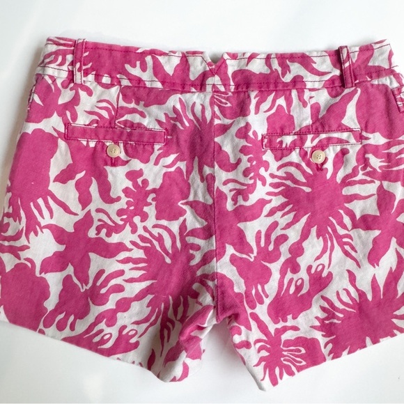 J crew white/ pink printed “city fit” chino shorts ❤️ - Picture 4 of 6